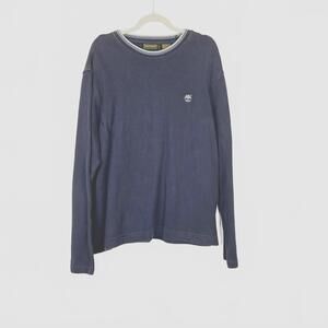 TIMBERLAND Mens Crew Neck Jumper Sweater Blue‎ sz XL w Logo